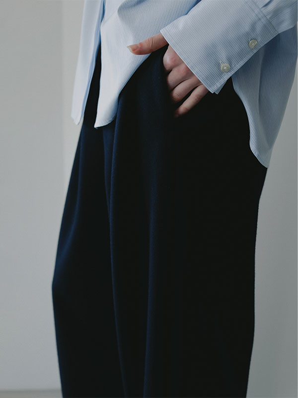 SANTEデザインタックメルトンパンツ