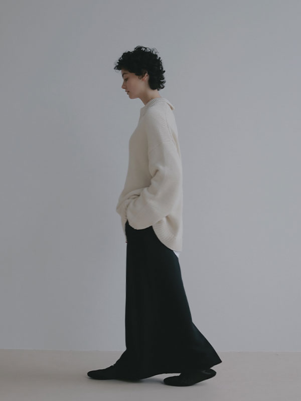 ダブルフェイスIラインスカート