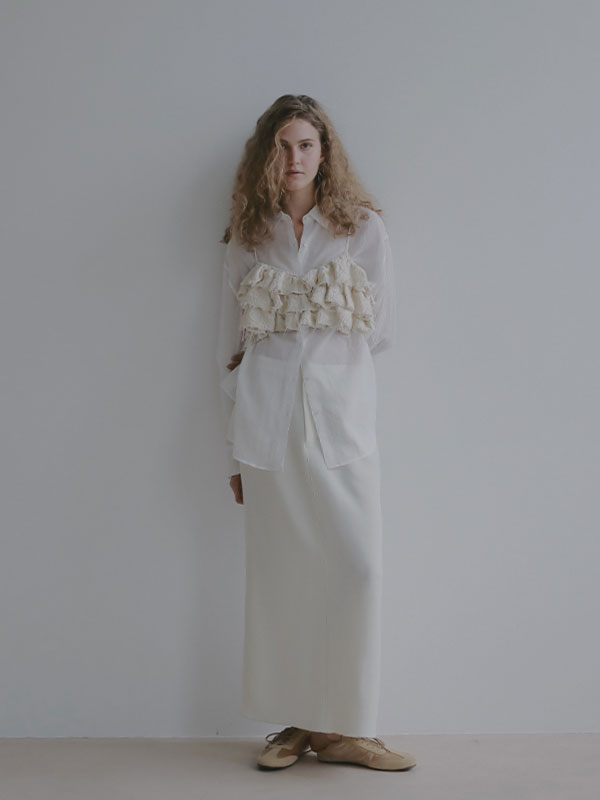 シアーコットンシャツ