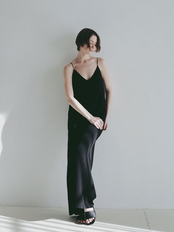 キャミソールニットオールインワン