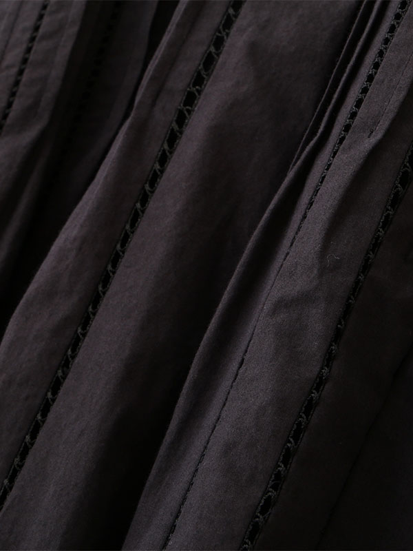 ハシゴレースソフトワッシャーシャツ