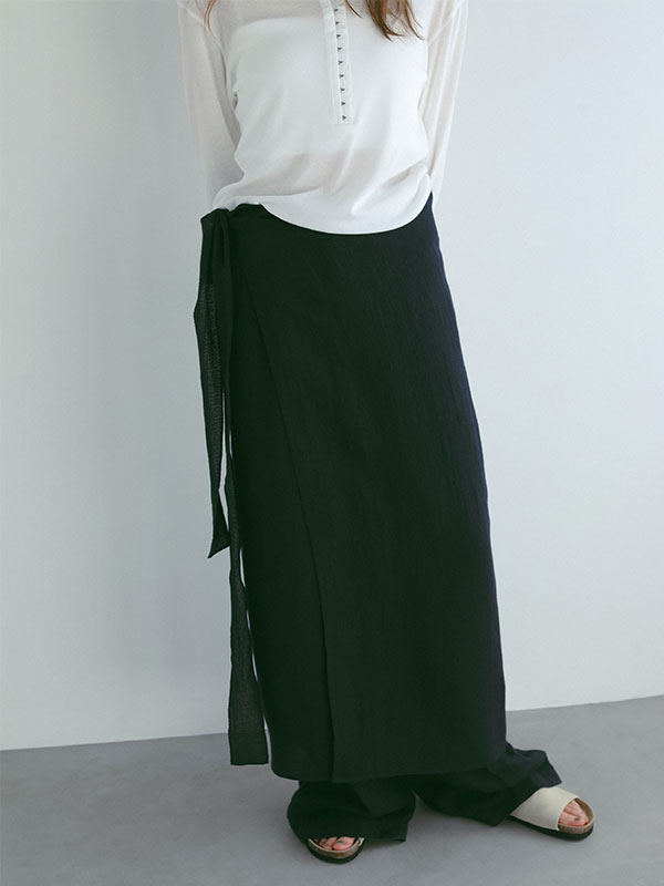 レノクロスセミワイドパンツ(S OFF WHITE): ボトムス │ ETRE