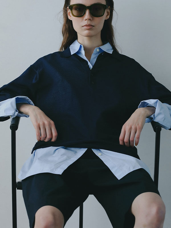 コットンリネンハーフパンツ