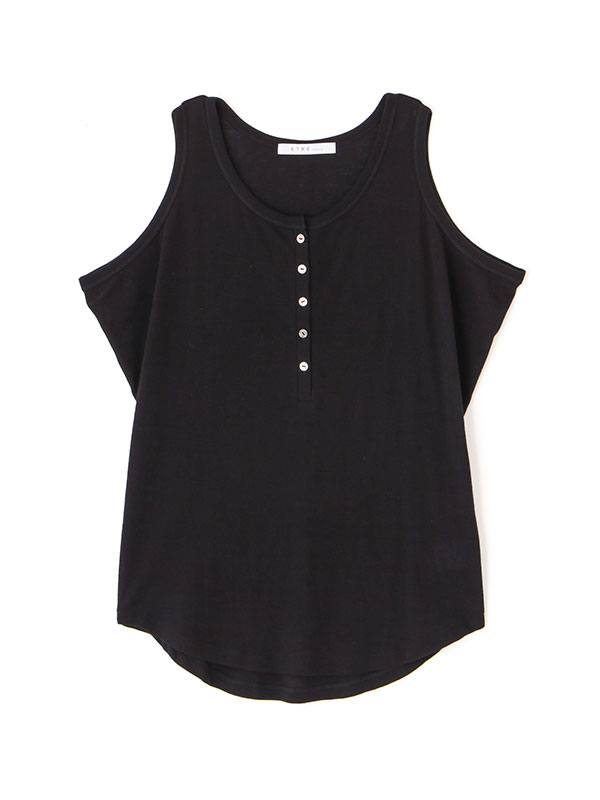 ヘンリーネックエアリータンクトップ