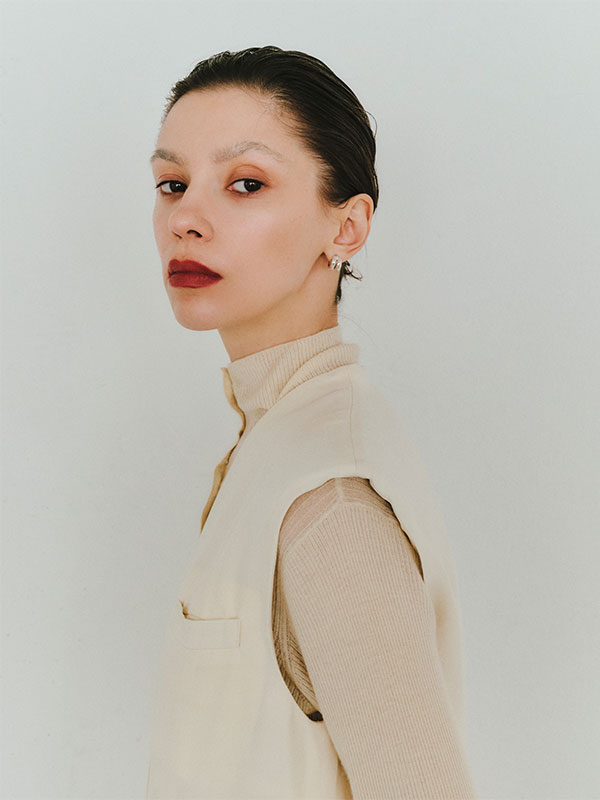 SANTEスリーブレスカーヴィーオールインワン