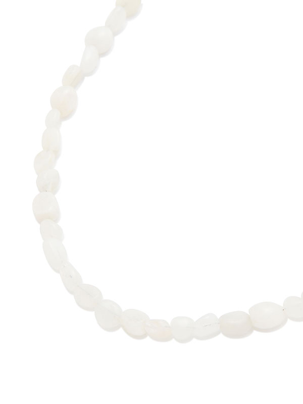 ムーンストーンビーズネックレス