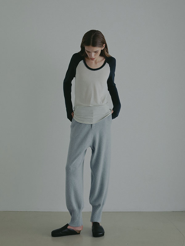 オールニードルニットジョガーパンツ