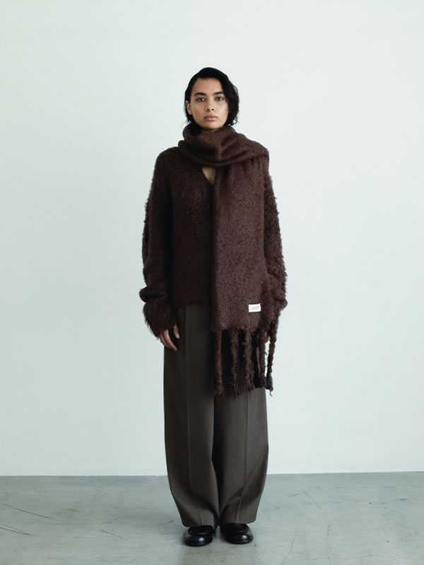 SANTEワンタックセンタークリースパンツ