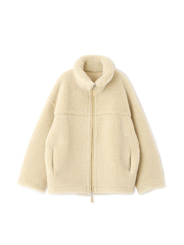 リバーシブルボアブルゾン