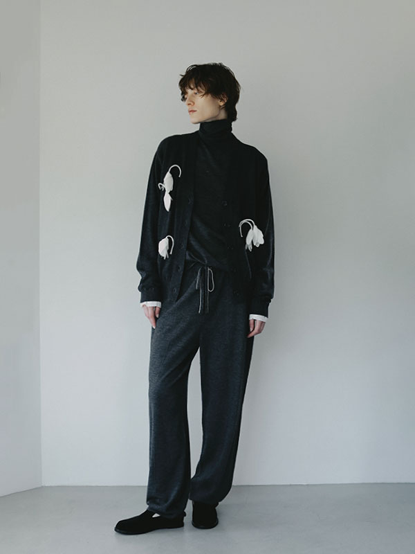 SANTEウールカシミヤニットパンツ