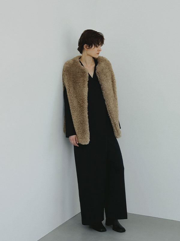 SANTEテーラードノーカラーオールインワン