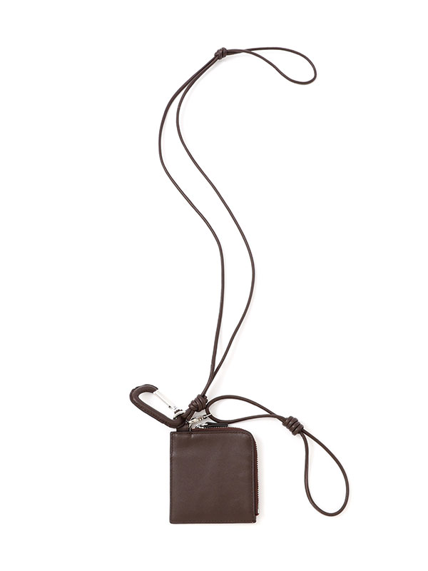 レザーコードカラビナスクエアパース