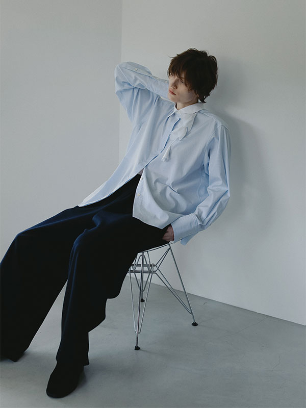 SANTEデザインタックメルトンパンツ