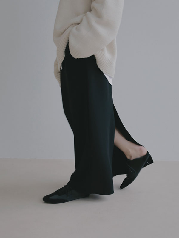 ダブルフェイスIラインスカート