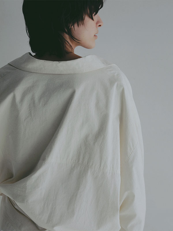 コットンシルクスキッパーシャツ