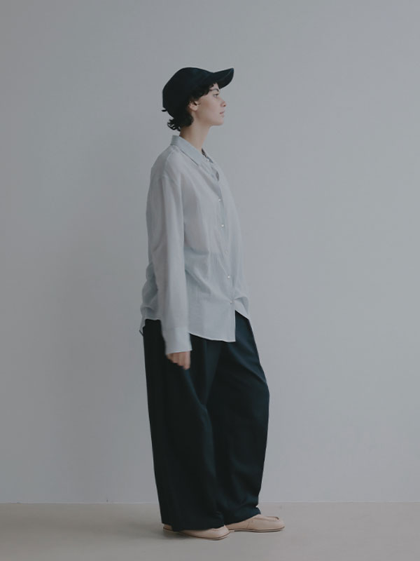 シアーコットンシャツ