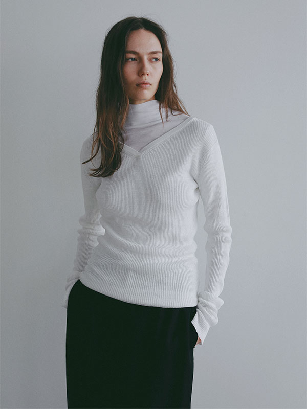 リネンヘルシーニットプルオーバー