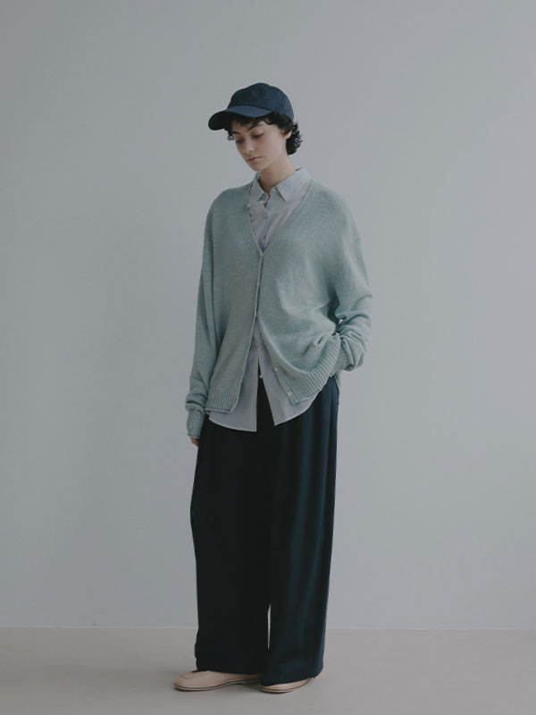 ソフトコットンタックカーブパンツ