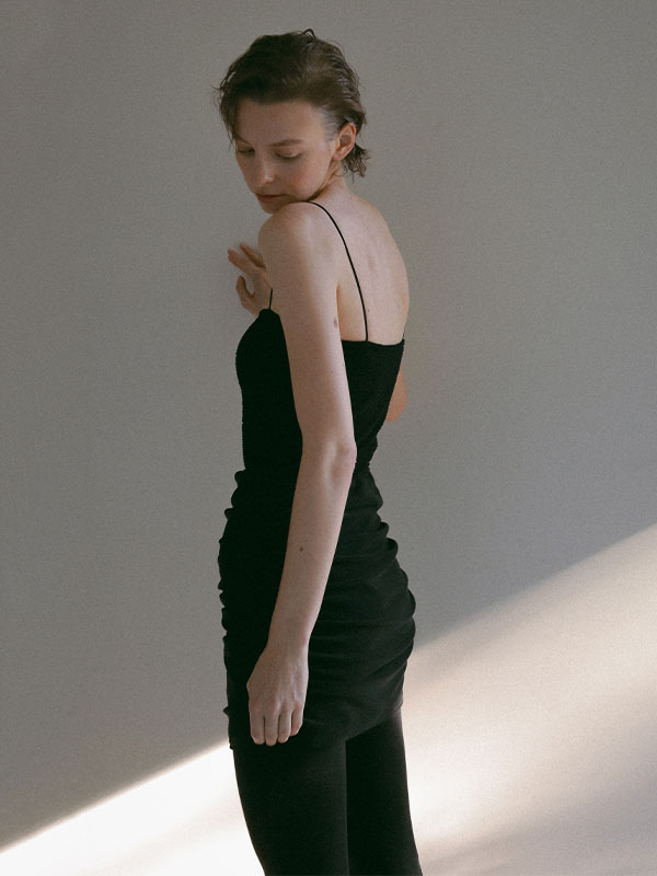 パイルギャザーミニスカート