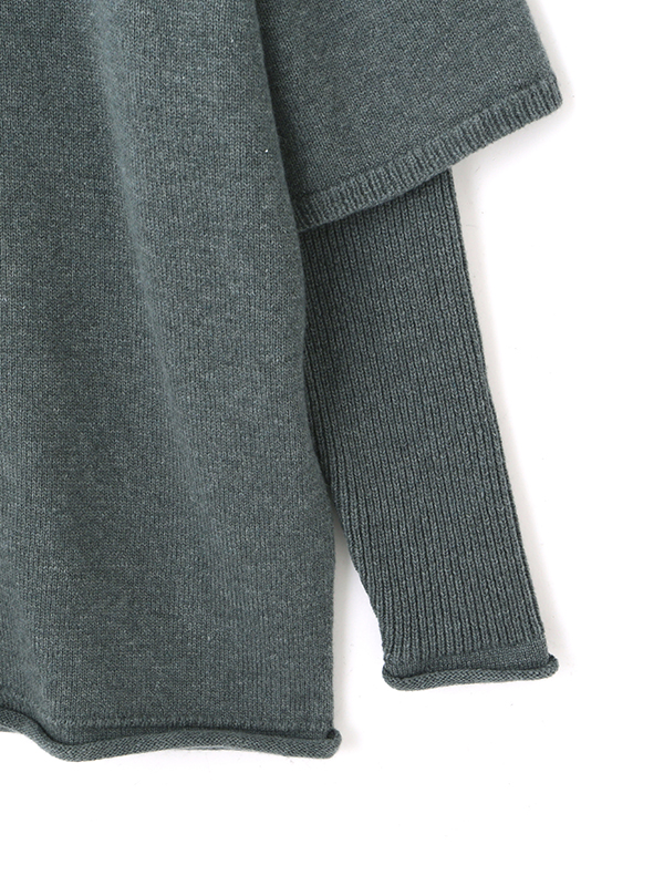 ツーピースレイヤードニット