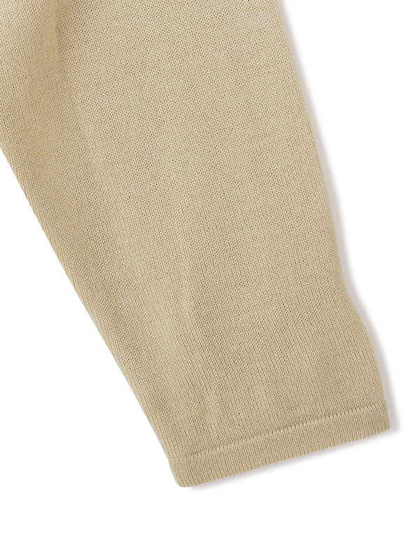 ウールラウンドネックIラインニットワンピース