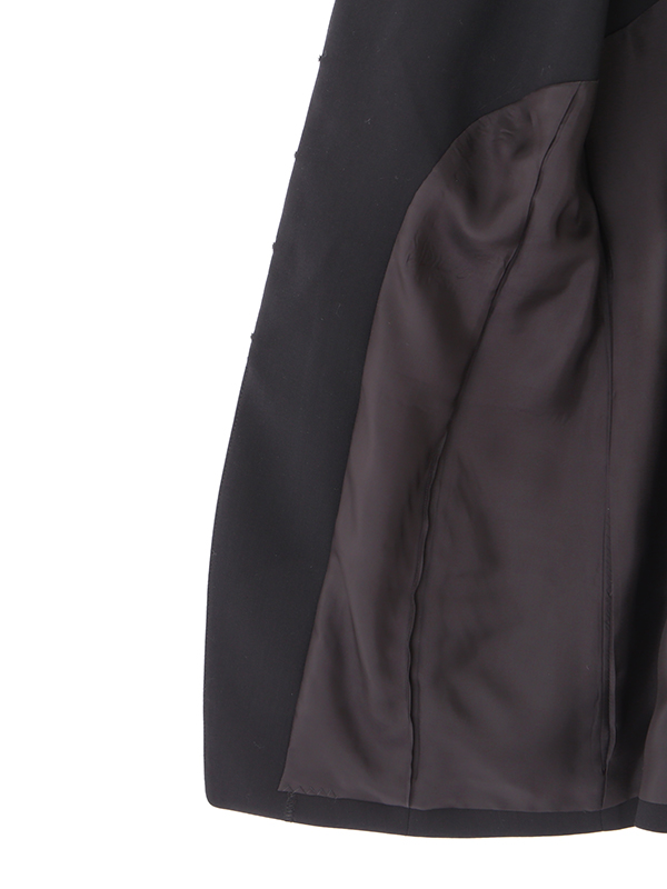 SANTEフロントホックボートネックベスト(S GREY): トップス