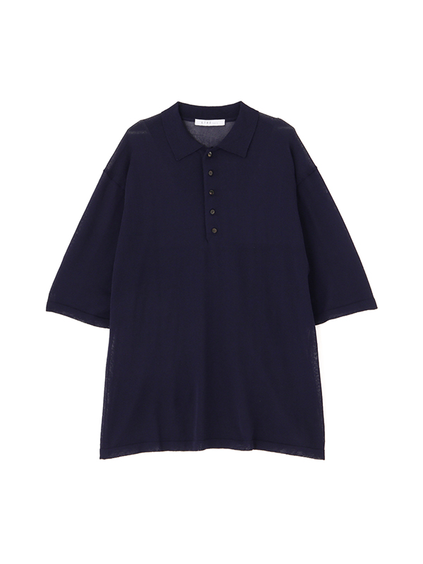 ハーフスリーブニットポロ