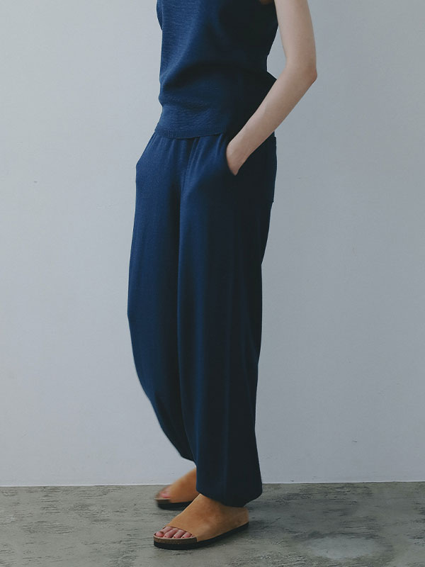 エトレトウキョウ25年新品⭐️ハイゲージバイカーニットパンツ