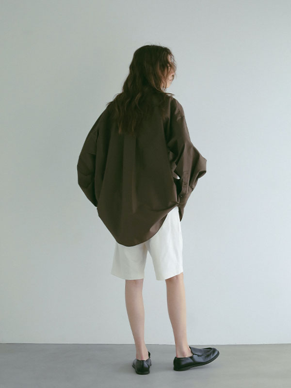 three dots パウダリーコットンショートパンツ