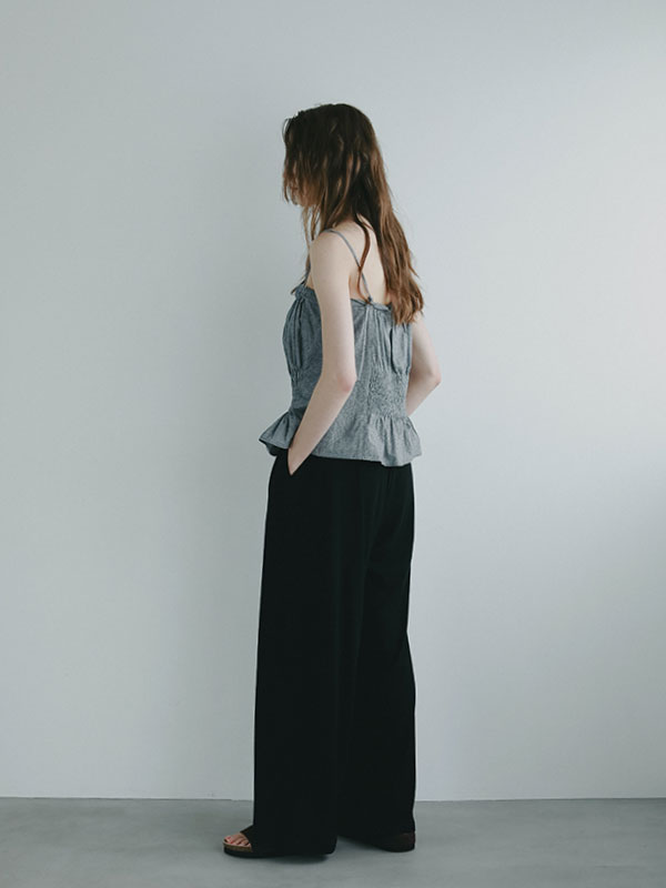 ETRE TOKYO ツィードショートパンツ グレー Mサイズ エアリーカットセミワイドパンツ(S WHITE): ボトムス │ ETRE