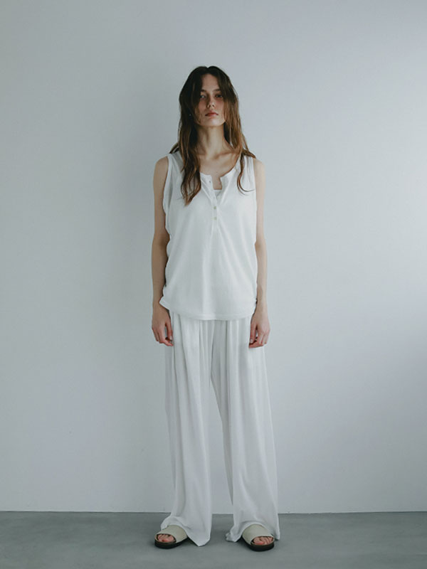 ボリュームアイレットパンツ 白い　culttokyo カルトトーキョー ボリュームアイレットパンツ – culttokyo