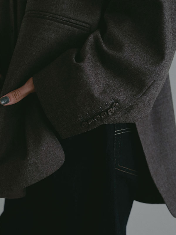 ハイカウントフラノオーバーサイズシャツ