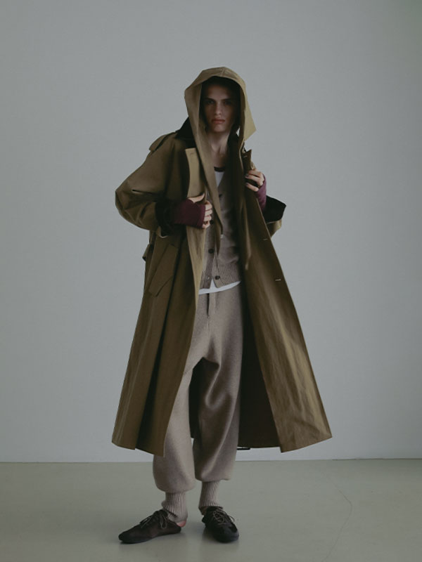 プレーンステッチVネックニットベスト