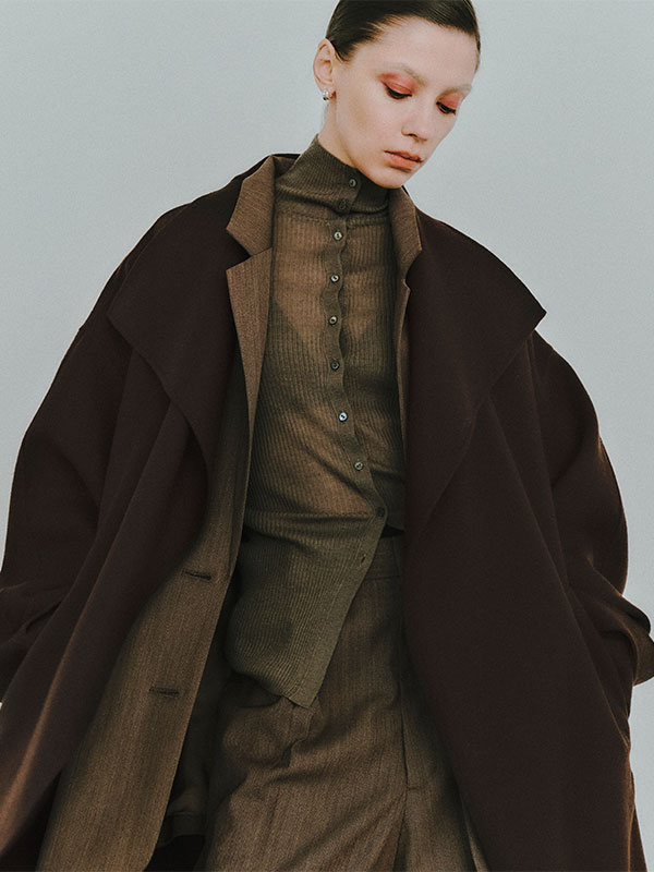 SANTEシルクカシミヤハイネックニットプルオーバー