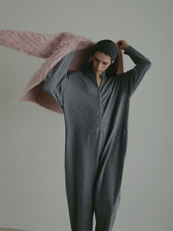 ウールカシミヤニットヘアバンド