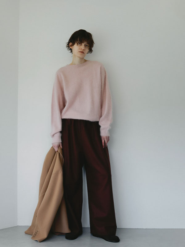 SANTEカシミヤヘアリーニットプルオーバー