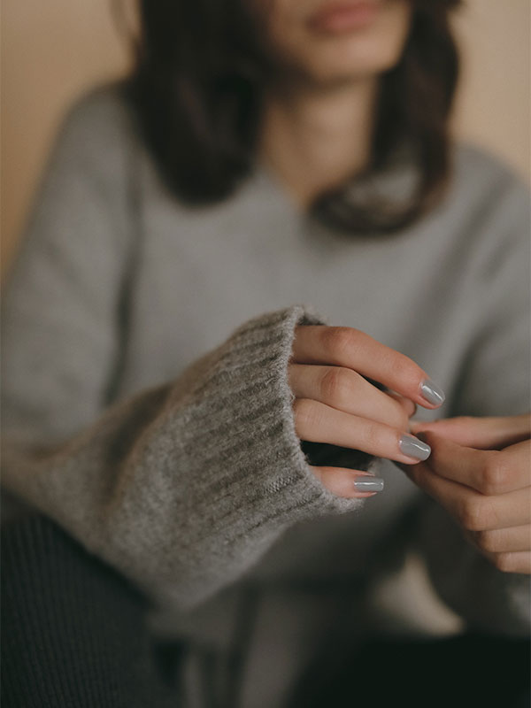 Vネック2wayニットプルオーバー