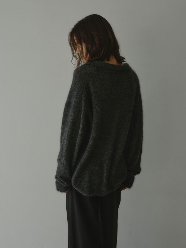 モヘヤニットシャツ