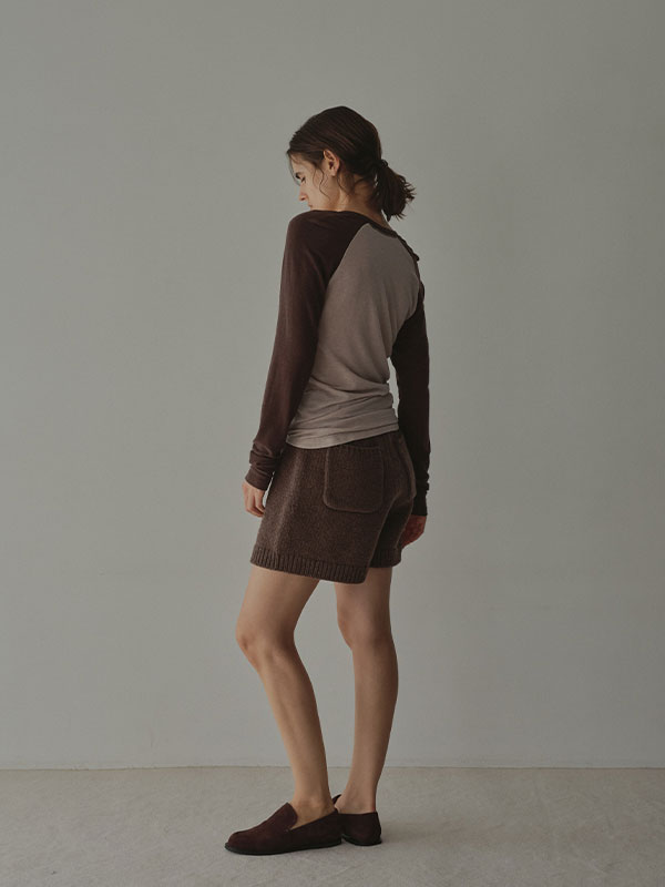 ローゲージニットショートパンツ