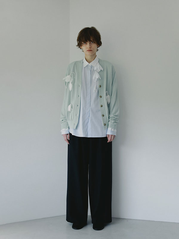 SANTEデザインタックメルトンパンツ