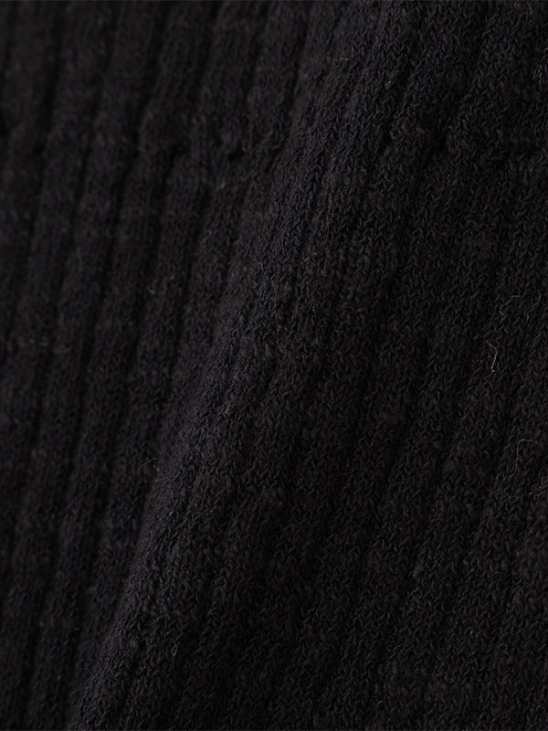 Vネックリブニットカーディガン