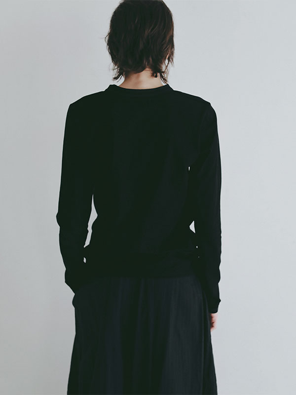 アウトステッチクルーネックロンTee