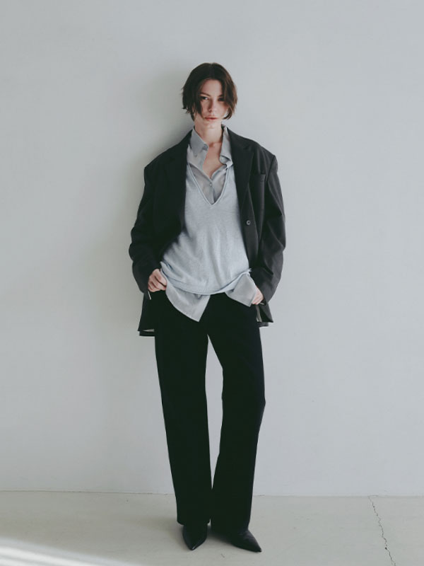 ハイライズストレートデニム