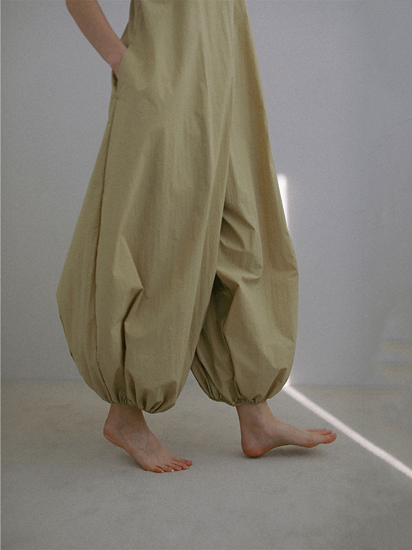 ヘムギャザーオールインワン