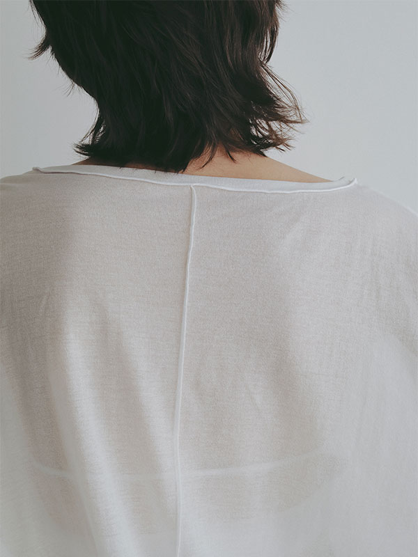 センターピンタックシアーロンTee