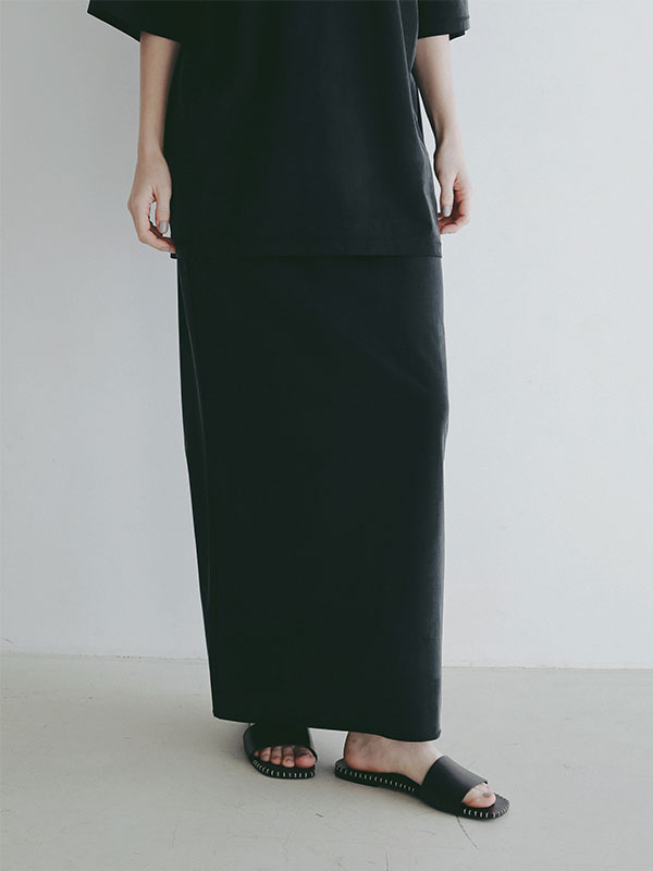 キュプラジャージロングスカート