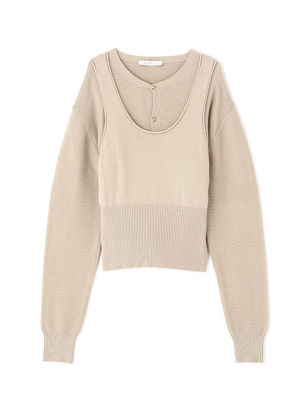 アンサンブルニットトップス