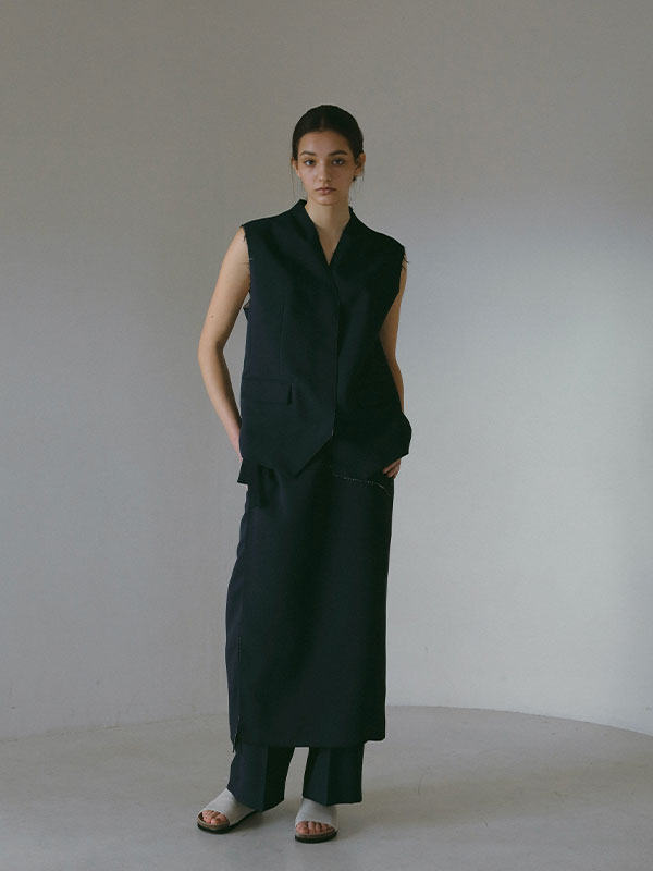 カットオフスカートパンツ(S NAVY): ボトムス │ ETRE TOKYO