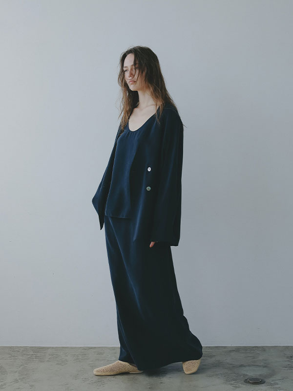 キュプラシャツジャケット(S NAVY): アウター │ ETRE TOKYO
