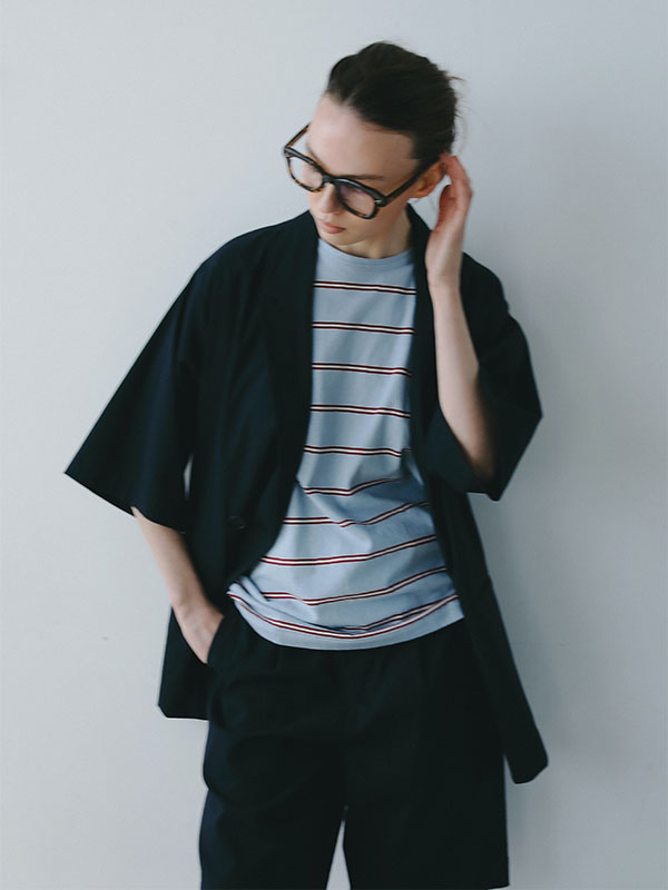 リサイクルコットンボーダーTee(F IVORY): トップス │ ETRE